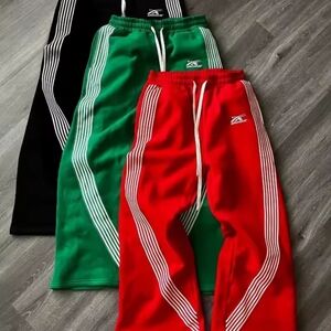 Red And Green Track Pants